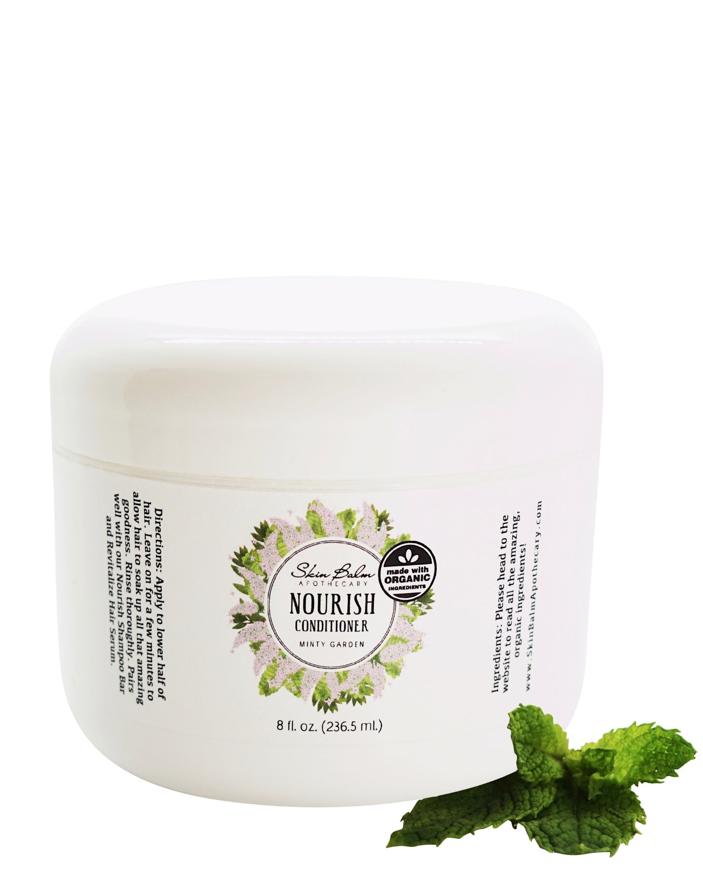 Minty Garden Nourish Conditioner against a white background.